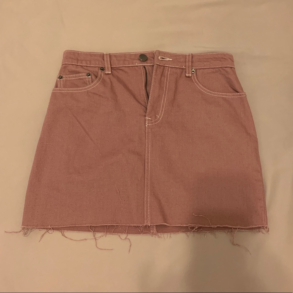 Mauve Pink Skirt Mini
